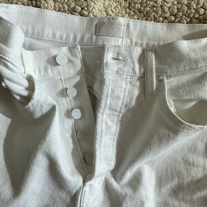 MOTHER Off-White Denim Pants